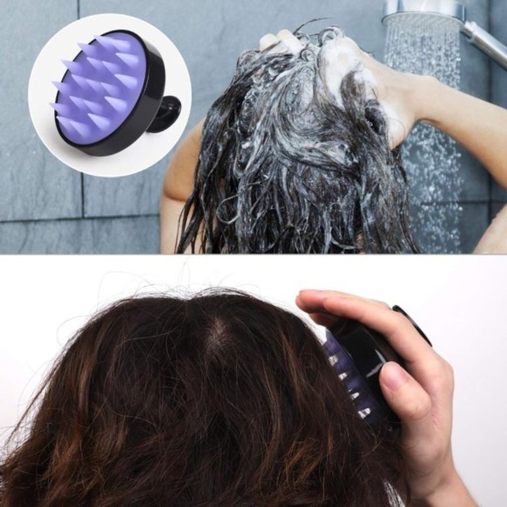 Heeta Soft Silicone Scalp Massager Hair Brush